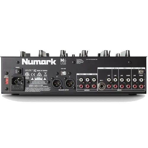 NUMARK M6 USB MIXER professionale 4canali DJ club con scheda audio NUOVOgaranzia - Imagen 7 de 8