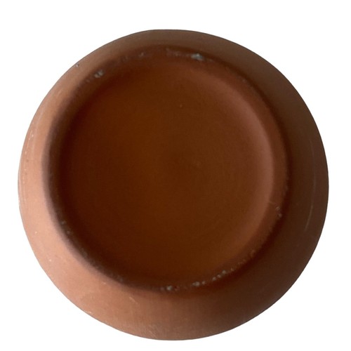 Astral Tequila Terra Cotta Clay Mug Drink Glass Cup Blue Glaze Cantarito 4.75" - Picture 6 of 6