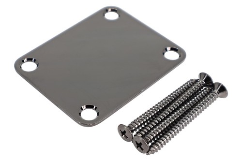 Gotoh NBS-3 Stahl Gitarrenhalsplatte - Cosmo schwarz - Bild 1 von 2