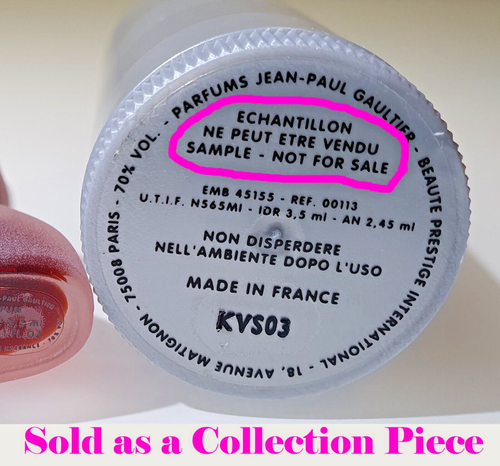 JEAN PAUL GAULTIER ✿ Mini Miniatura "Extrait Pure Perfume" (3,5 ml. = 0,10 fl. oz) - Imagen 6 de 7