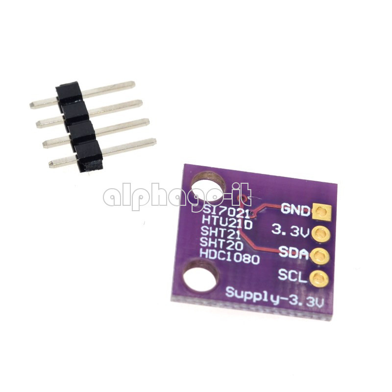 I2C Interface Si7021 Industrial High Precision Humidity Sensor 1.9 to 3.6 V - Foto 2 di 4