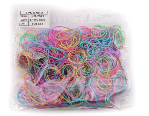 Kleine Mini-Haargummibänder weiche elastische Gummibänder für Zöpfe - Cornrows Zöpfe  - Bild 62 von 69