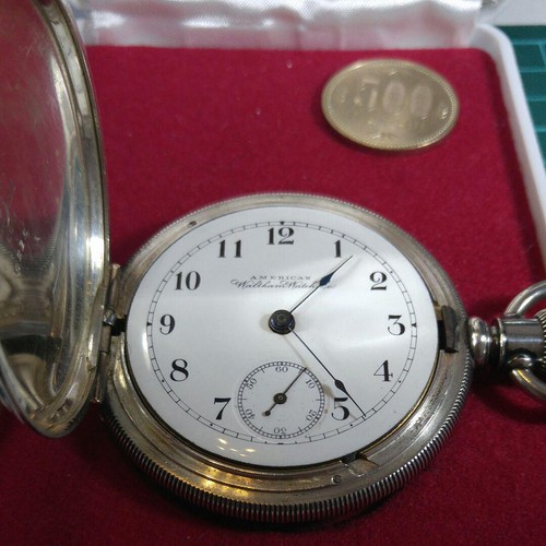 Goliath size WALTHAM solid silver grade sterling vintage poket watch mzmr
