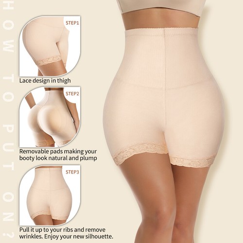 Butt Lifter Padded Underwear for Women Booty Pads Panties Hip Enhancer Shapewear - Picture 27 of 35