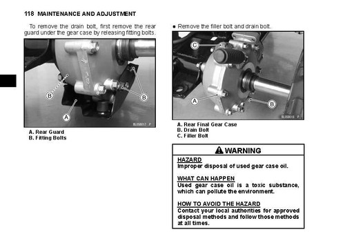 Libro manual del propietario Kawasaki BRUTE FORCE 300 2017 - Imagen 12 de 12