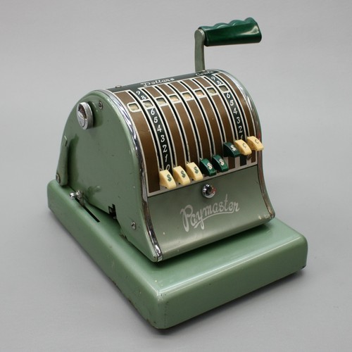 Vintage Paymaster System Series-600 Green Check Writer Stamper Machine - NO KEY - Picture 9 of 9