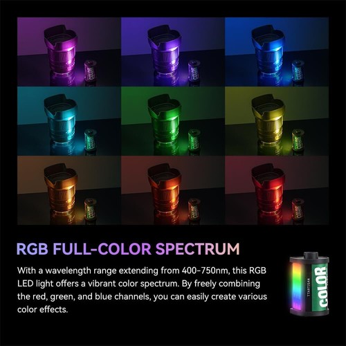 TTArtisan Magnetic LED Video Light RGB Full Color Camera Video Fill Light CRI95+ - Bild 5 von 9