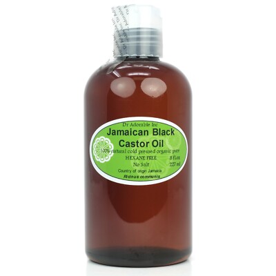 8 Oz Premium Jamaican Black Castor Oil Super Potent Strengthen Grow Restore Hair