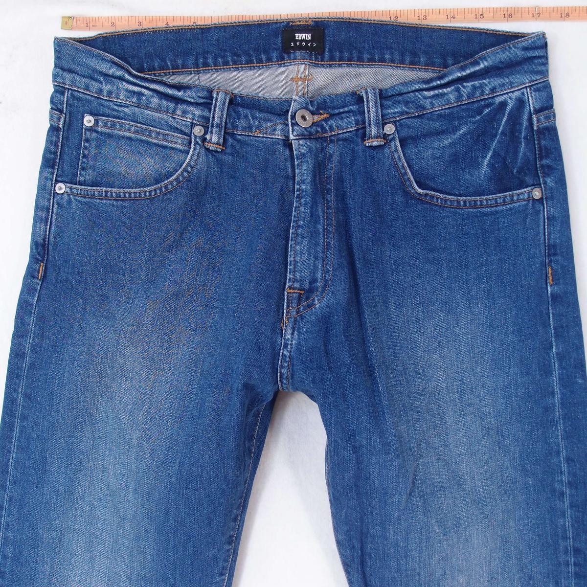 Mens Denim Ed 85 Jeans Mens EDWIN ED85 Stretch Slim Tapered Blue