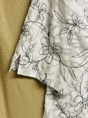 Alfred Dunner Womens Size-20W Button-up Shirt Sheer Blouse 3/4 Sleeve Floral - Picture 5 of 16