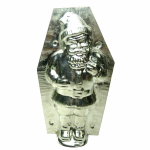 Vintage-Tin-St-Nicholas-Santa-Claus-Chocolate-Mold-Large-7-1-2-034-x-4-1-4-034