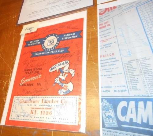 RARE AUTHENTIC BASEBALL MULTI-SIGNED SCOREBOOK (1951 BOSTON RED SOX 21 PLAYERS) - Picture 7 of 12