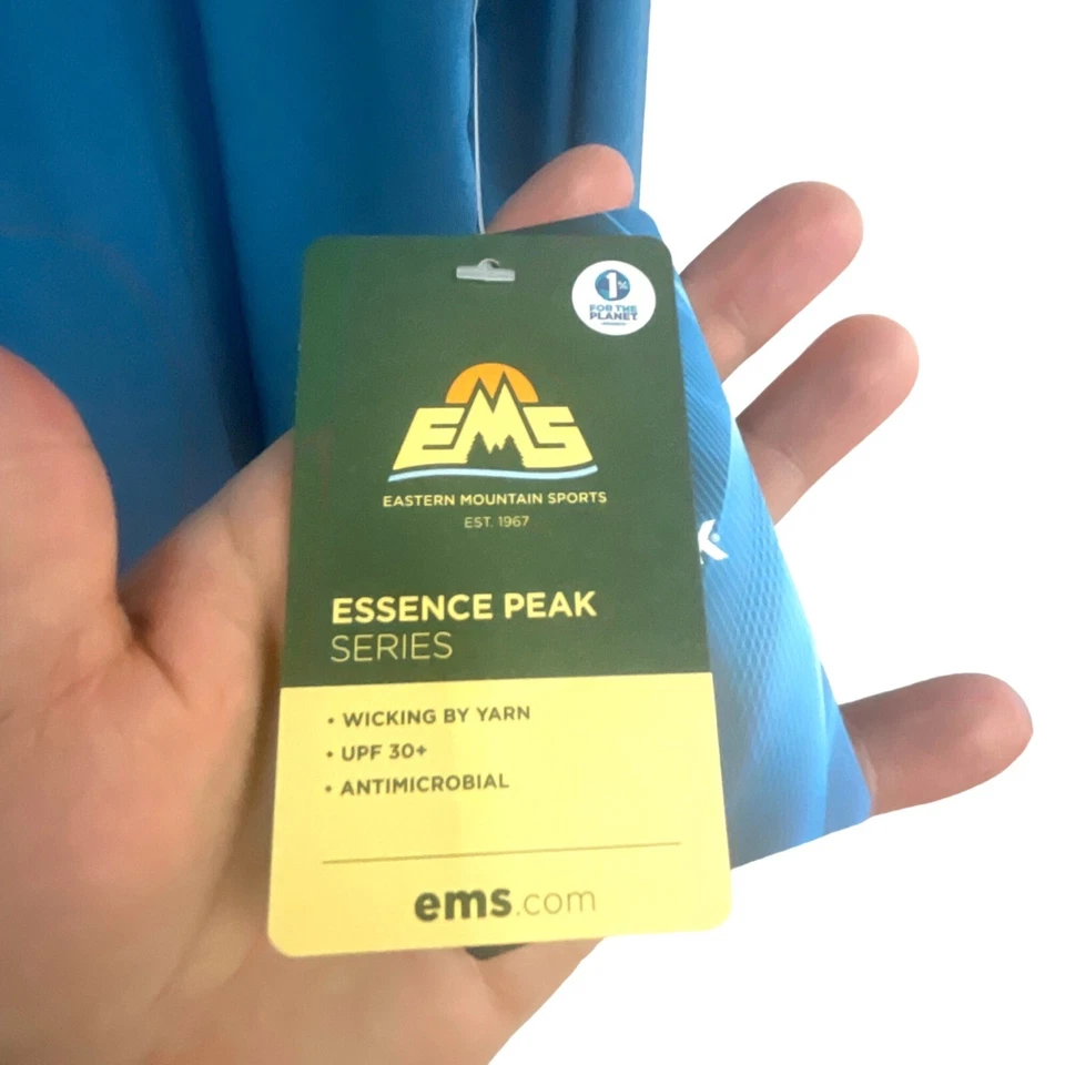 Camisa de manga larga Ems Techwick Essence Peak Series para mujer 2X absorbente UPF 30+ azul Foto 3 de 4