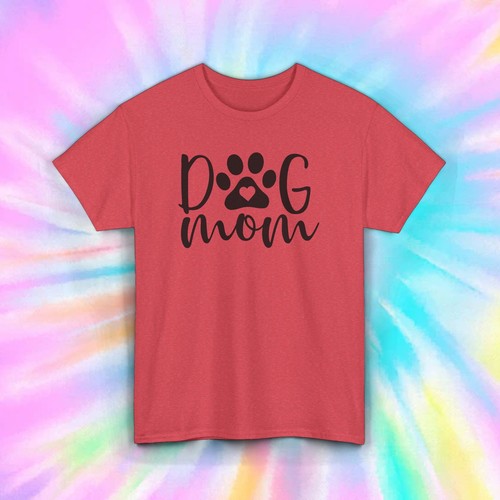 Dog Mom T-Shirt | Paw Print Pet Lover Tee | Fur Mama Gift Shirt S-5XL - Picture 11 of 11