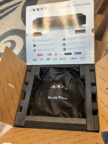 Oppo BDP-103 Blu-ray Player In Box w/ Remote, Manual & Wireless Adapter - Picture 12 of 23