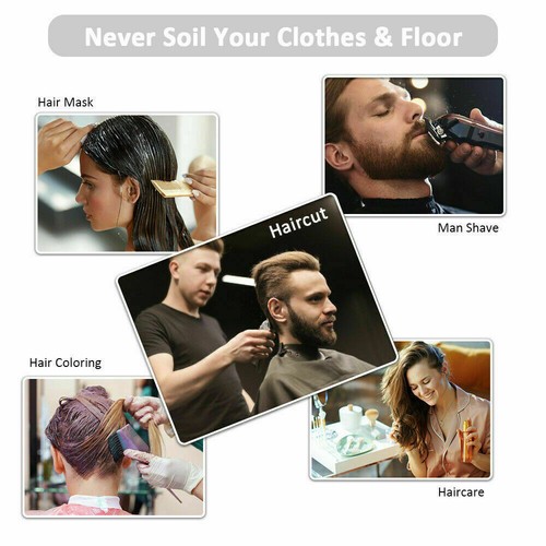Salon Haarschneideumhang Umhang Regenschirm Friseur Kittel Tuch Friseur Heimgebrauch - Bild 8 von 9
