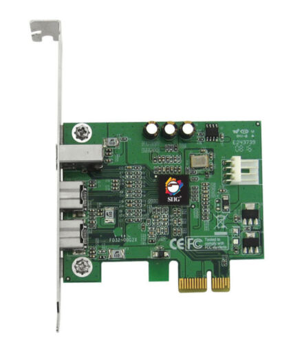 SIIG FireWire 800 3-Port PCIe x1 Card Adapter, Brackets Included (NN-E38012-S3) - Picture 2 of 2