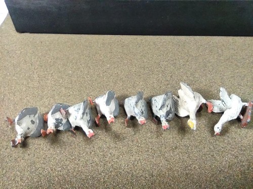 Britains Johillco Birds Goose Geese Flock Gander Angry Lot of 8 Fowl Farm Set - Picture 9 of 10