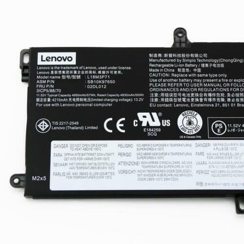 Genuine Battery L18M3P71 L18S3P71 For Lenovo ThinkPad P53S T590 P15S T15 1st Gen - Picture 2 of 4