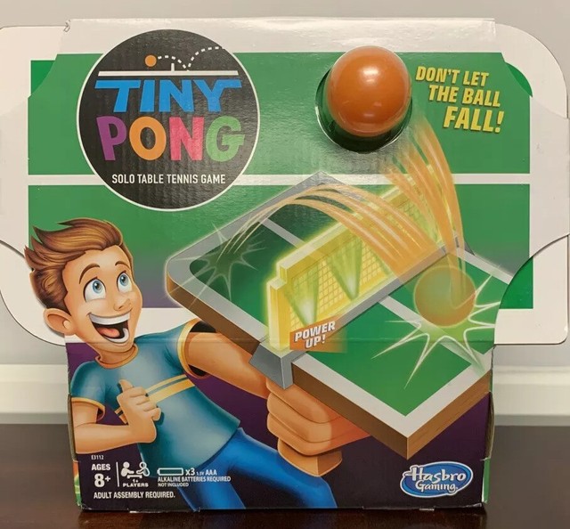 Toys Games Tiny Pong Solo Table Tennis Game Hasbro Com