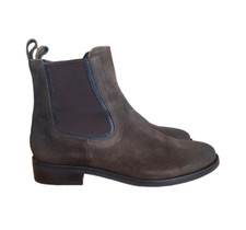 Thursday Boot Co Dark Brown Suede Leather Chelsea Ankle Boots Women's Size 7.5