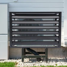 Air Conditioner Fence Screen Freestanding Metal Privacy Fence Cover (100*70*50)