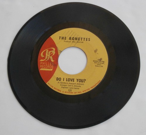 2 R&B Soul 45 Records THE RONETTES Do I Love You? "NR" Stamp Spector Girl Group - Picture 3 of 12