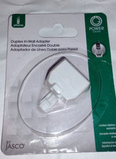 JASCO POWER GEAR 76570 DUPLEX IN-WALL ADAPTOR P/N: 03087876191