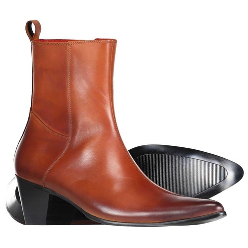 BOTAS MADCAP PARA HOMBRE MOD RETRO AÑOS 60 TACÓN CUBANO PUNTA GUIÑADORA CON CREMALLERA CHELSEA - CASBAH - Imagen 16 de 16