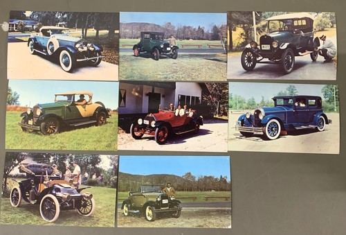 # T4857    CLASSIC   AUTOS    POSTCARD LOT,   8   DIF. CARDS - Picture 1 of 2