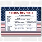 Nautical Baby Shower Games Celebrity Baby Name Cards