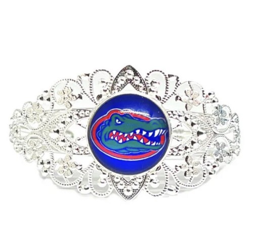 School Filigree Silver Adjustable Bangle Bracelet Free Shipping - Picture 3 of 5