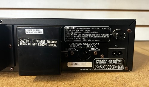 Marantz CD-74 CD Player For Parts - Picture 6 of 6