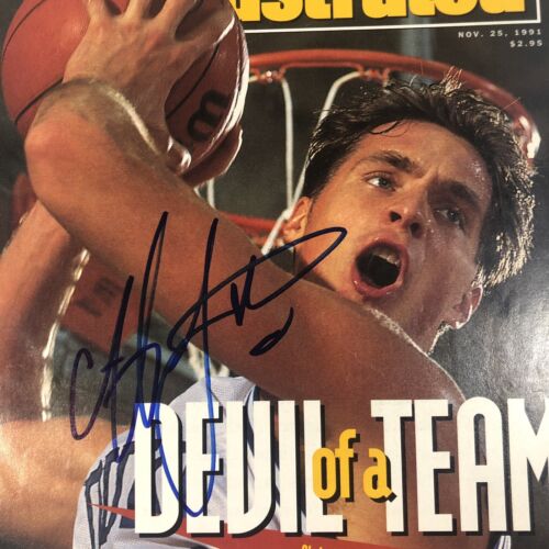 Christian Laettner Signed 1991 Sports Illustrated Magazine Duke Blue NCAA Basket - Picture 2 of 5