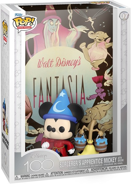 Walt Disney Fantasia - Sorcerer's Apprentice Mickey With Broom 07 - Funko Pop! M-image
