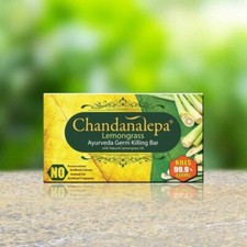 Lemongrass Chandanalepa Ayurveda 100g Beauty Body Herbal Soap FREE SHIPPING
