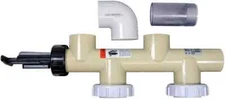 Pentair 263064 PVC Push Pull Slide Valve, 7 1/2 Inch Centerline, Almond, For D.E