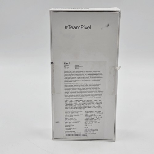 Google Pixel 7 GA03923-US 6.3" 128GB Obsidian Black Smartphone - Photo 2 sur 2
