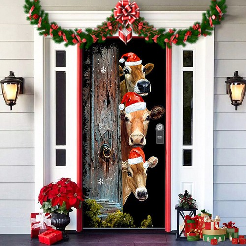 2025 Christmas and Halloween Front Door Decoration,Christmas Door Decorations - Picture 24 of 55