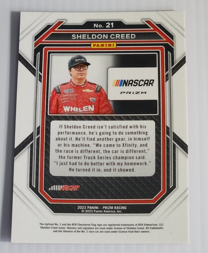 2023 Panini Prizm - Red Prizm #21 Sheldon Creed - Picture 2 of 2