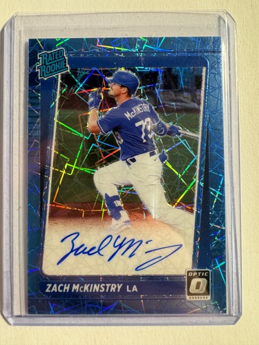 K145,233 - 2021 Donruss Optic RR Auto Blue Velocity #75 Zach McKinstry #/75