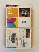 Lot Of 2 HP 23 Genuine Inkjet Cartridge Tri Color Twin Pack New Sealed C1823T