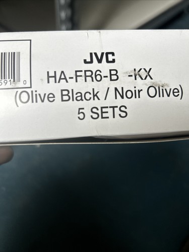 JVC HA-FR6-B Gumy Plus Earbud Headphones With Microphone (Black) 5-Pair (6C) - Zdjęcie 4 z 4