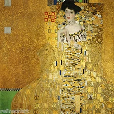 Portrait of Adele Bloch-Bauer I by Gustav Klimt Oil Painting Giclee Print Canvas
