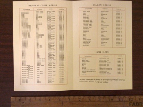 Jaguar MK 5 Brochure  original sales brochure - Imagen 9 de 10