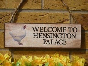 PERSONALISED CHICKEN SIGN OWN WORDING SIGN CHICKEN COOP CHICKEN RUN GARDEN SIGNS