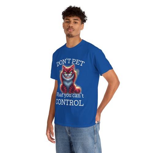 Funny Graphic T-Shirt, Sinister Cat Tee, Don't Pet What You Can't Control, S-5XL - Bild 125 von 157