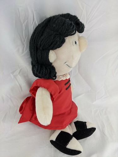 Peanuts Lucy Girl Plush Doll 15 Inch 1963 Determined Production Stuffed Toy - Picture 6 of 12