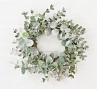 6-1/2" Snowy Eucalyptus Candle Ring