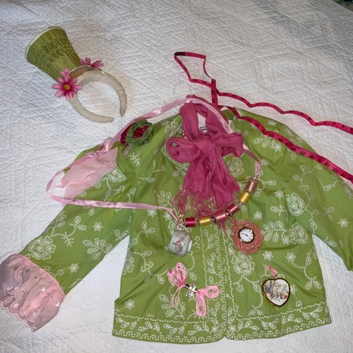 Upcycled jacket  womens size L large costume Alice Wonderland Mad Hatter - Picture 12 of 16